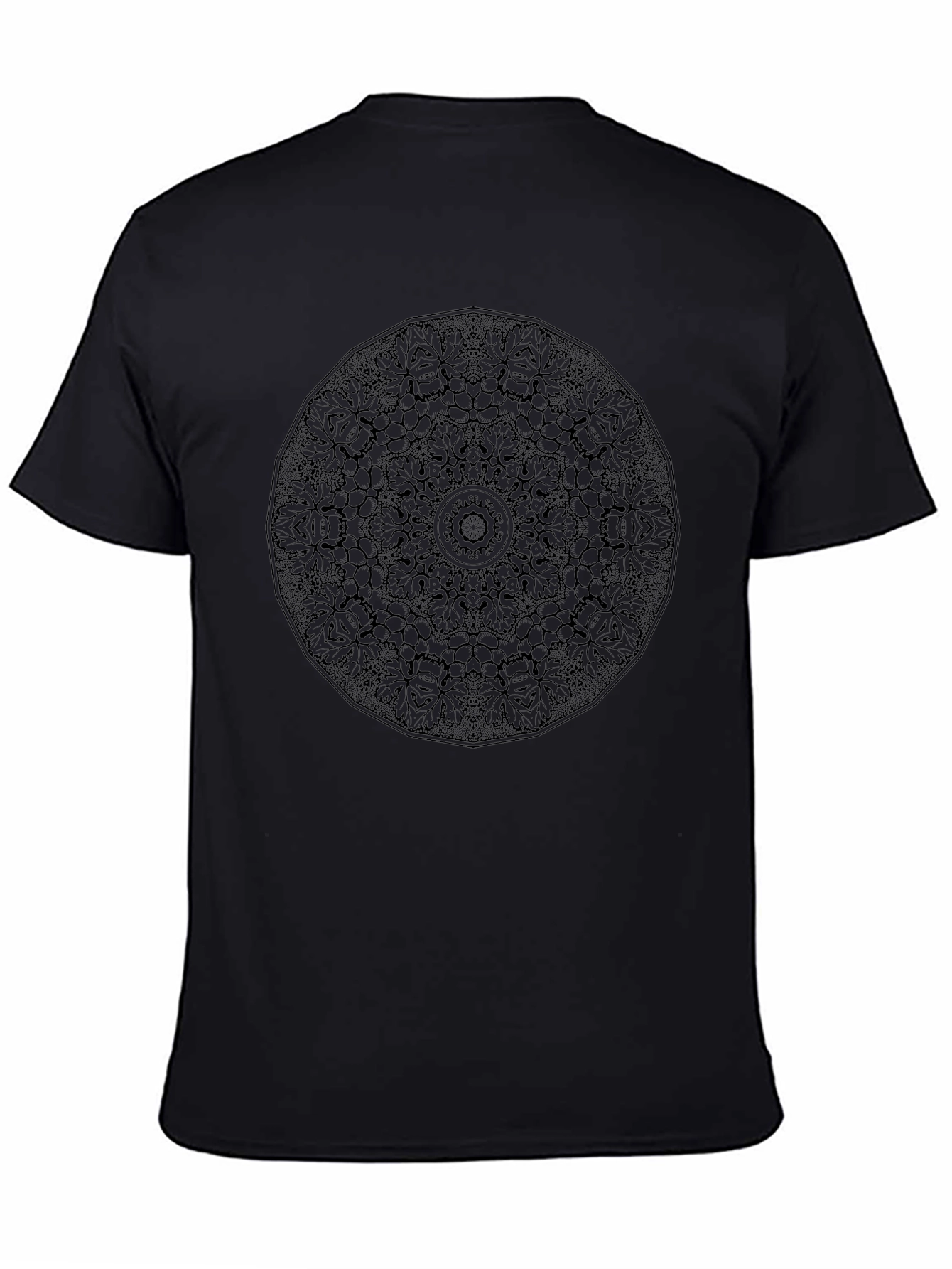 Black Mandala Graphic Tee - Stylish Casual Wear