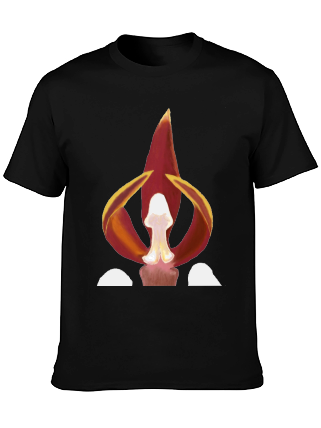 Fiery Bloom Graphic Tee - Bold Statement Shirt