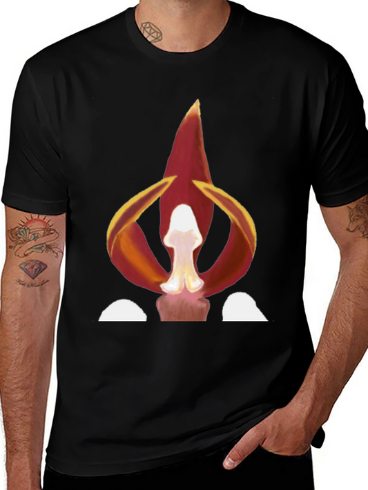 Fiery Bloom Graphic Tee - Bold Statement Shirt