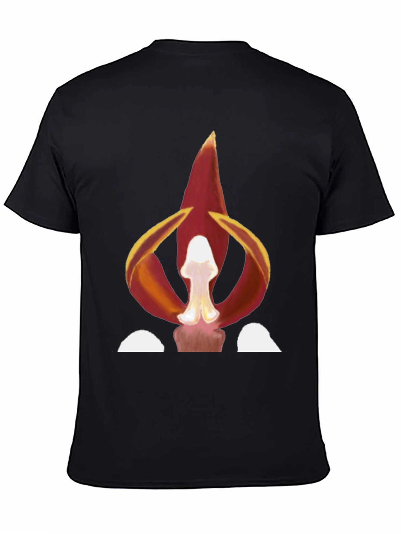Fiery Bloom Graphic Tee - Bold Statement Shirt