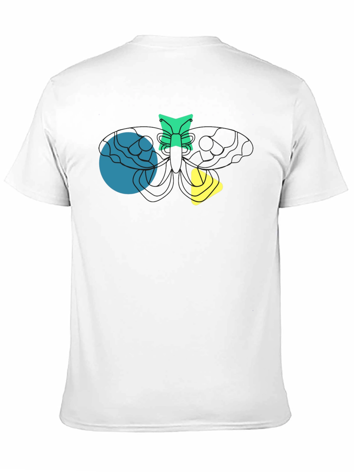 Abstract Graphic Black T-Shirt