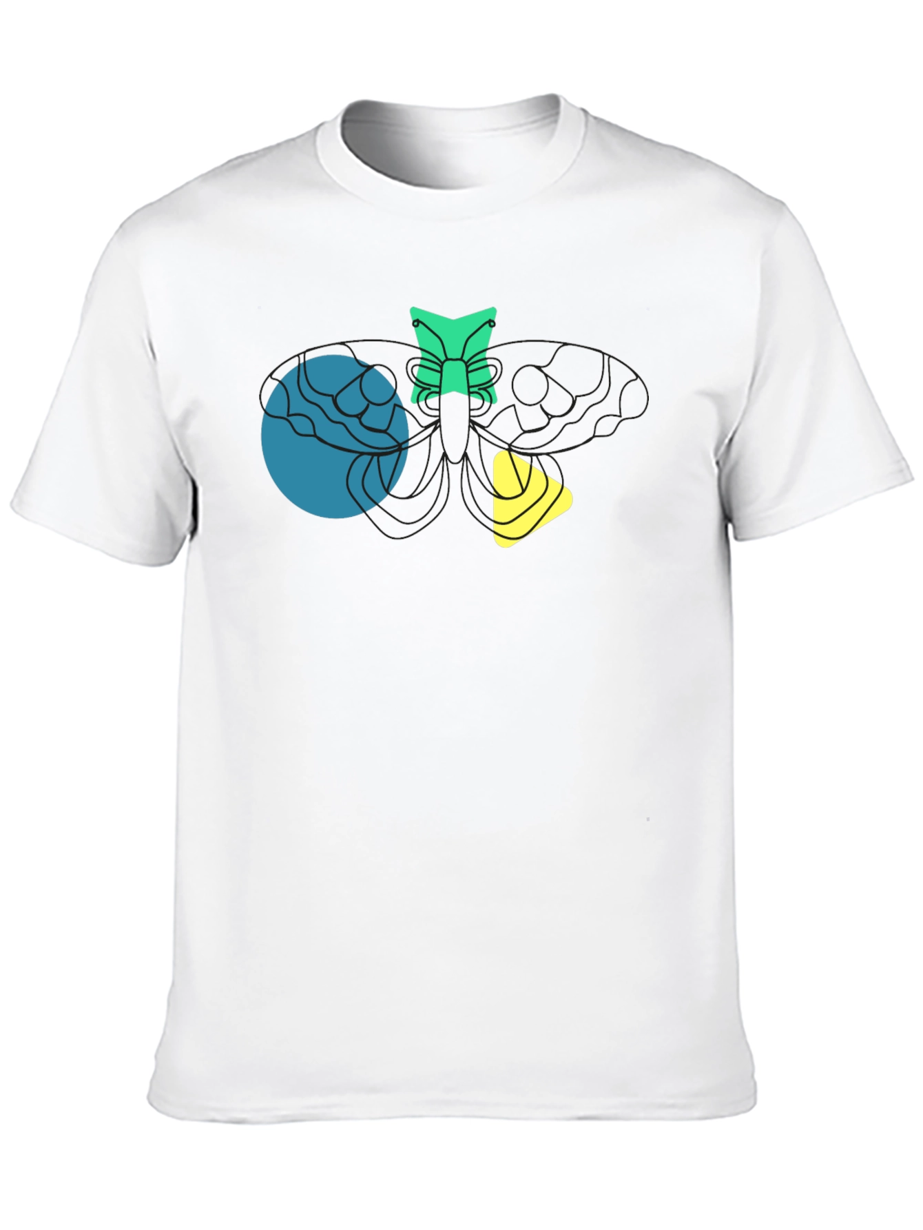 Abstract Graphic Black T-Shirt