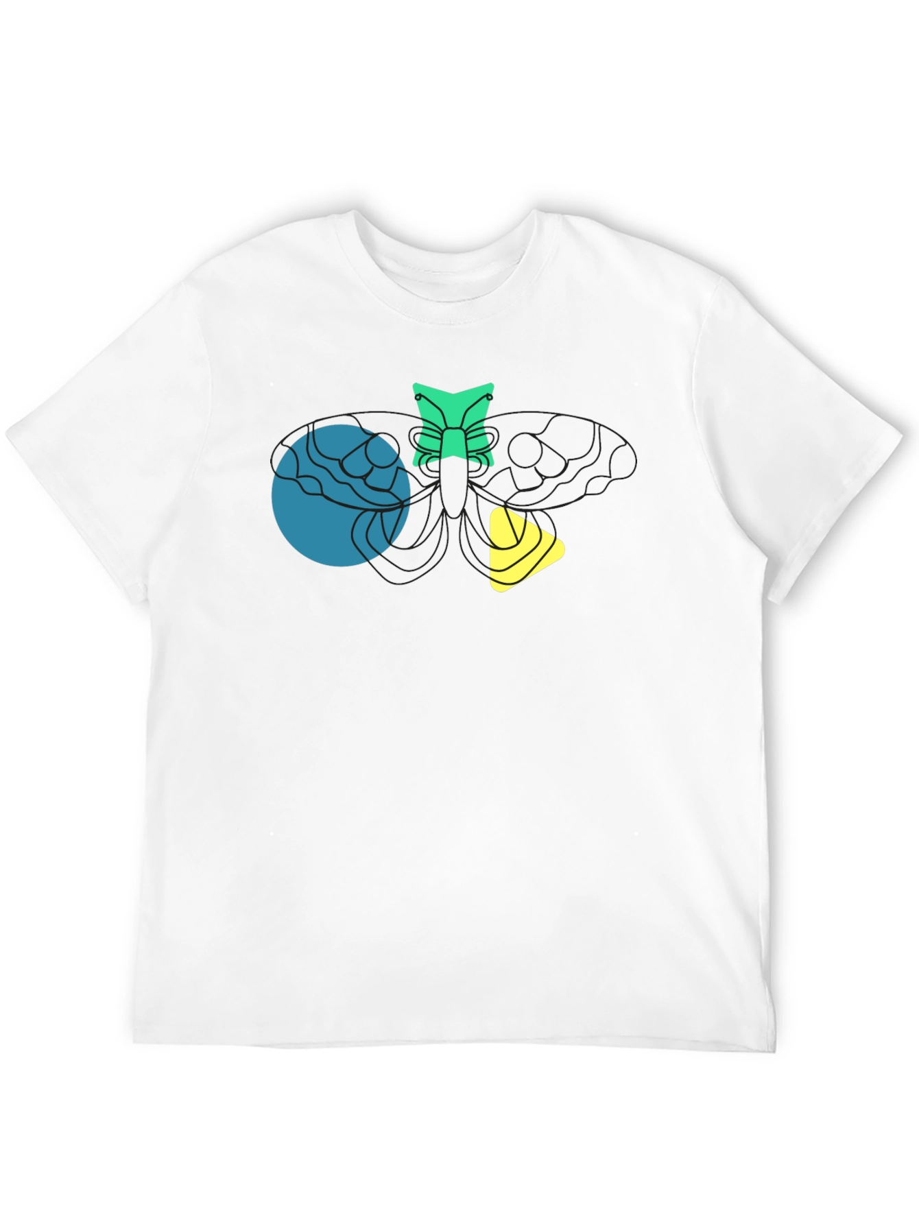 Abstract Graphic Black T-Shirt