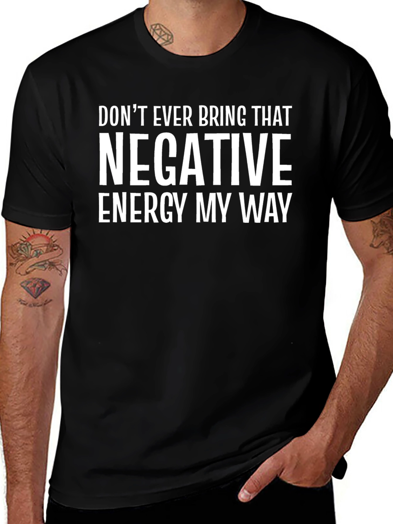 Negative Energy Graphic Tee - Mens Black