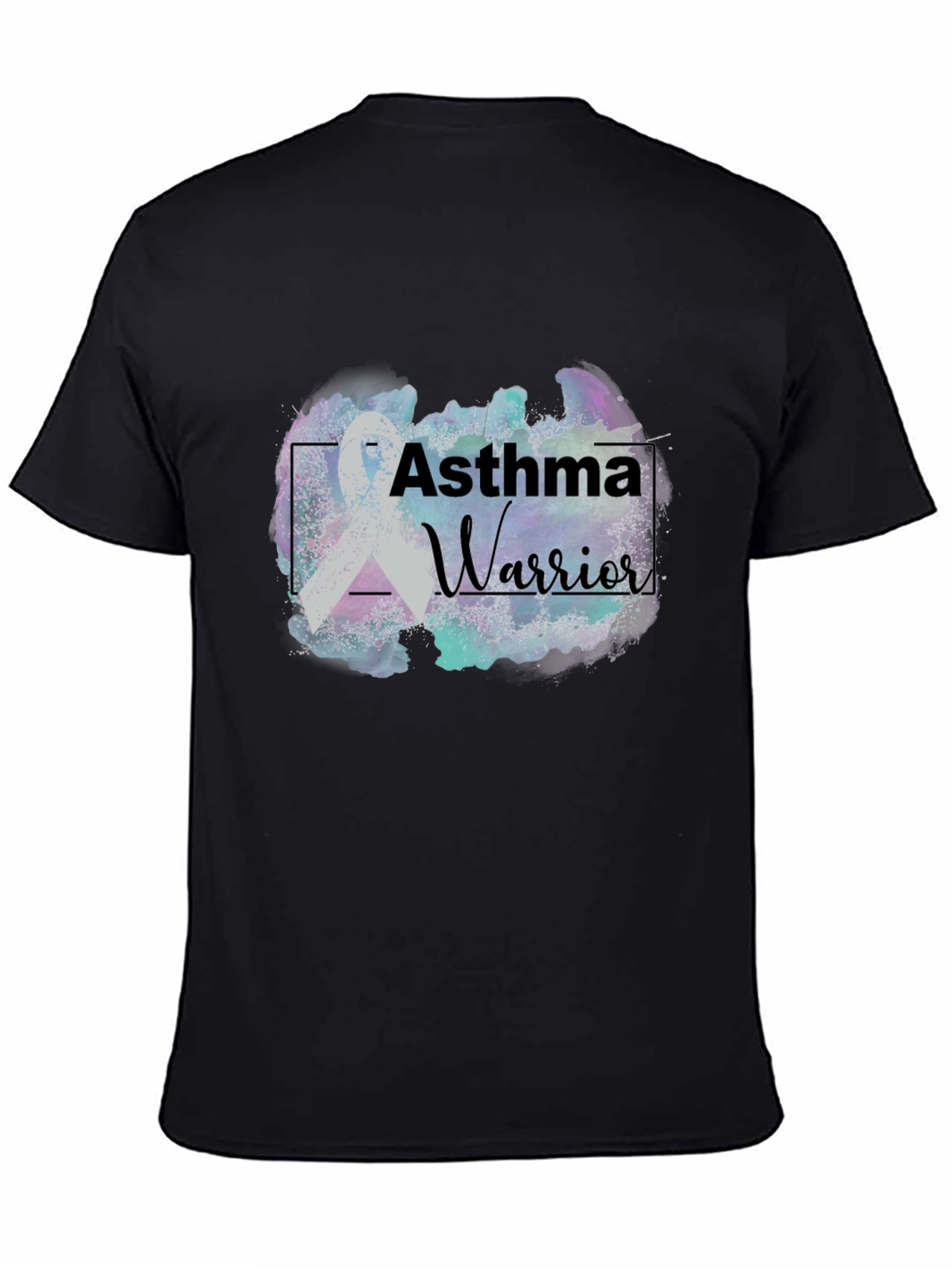 Asthma Warrior T-Shirt Black Graphic Tee