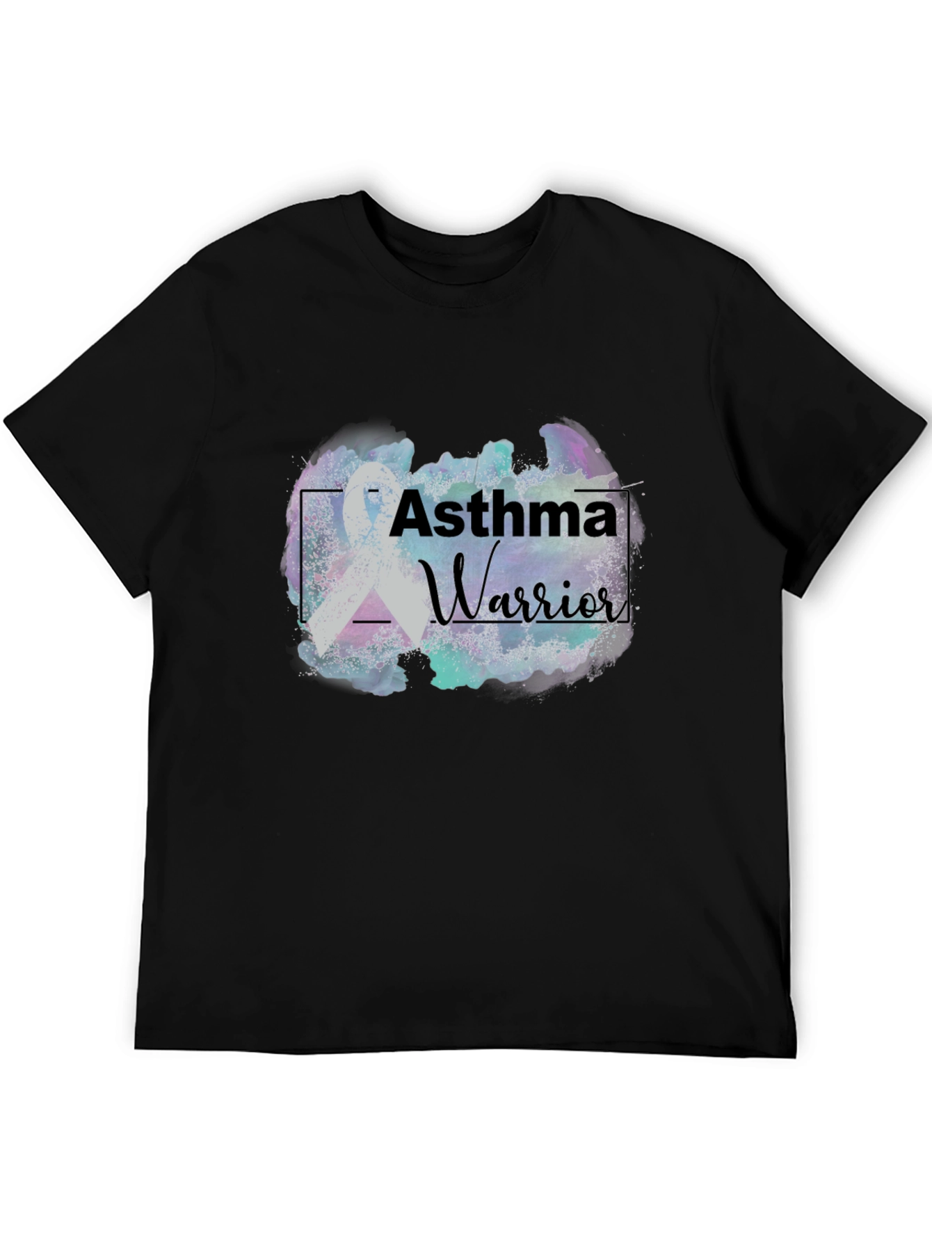 Asthma Warrior T-Shirt Black Graphic Tee