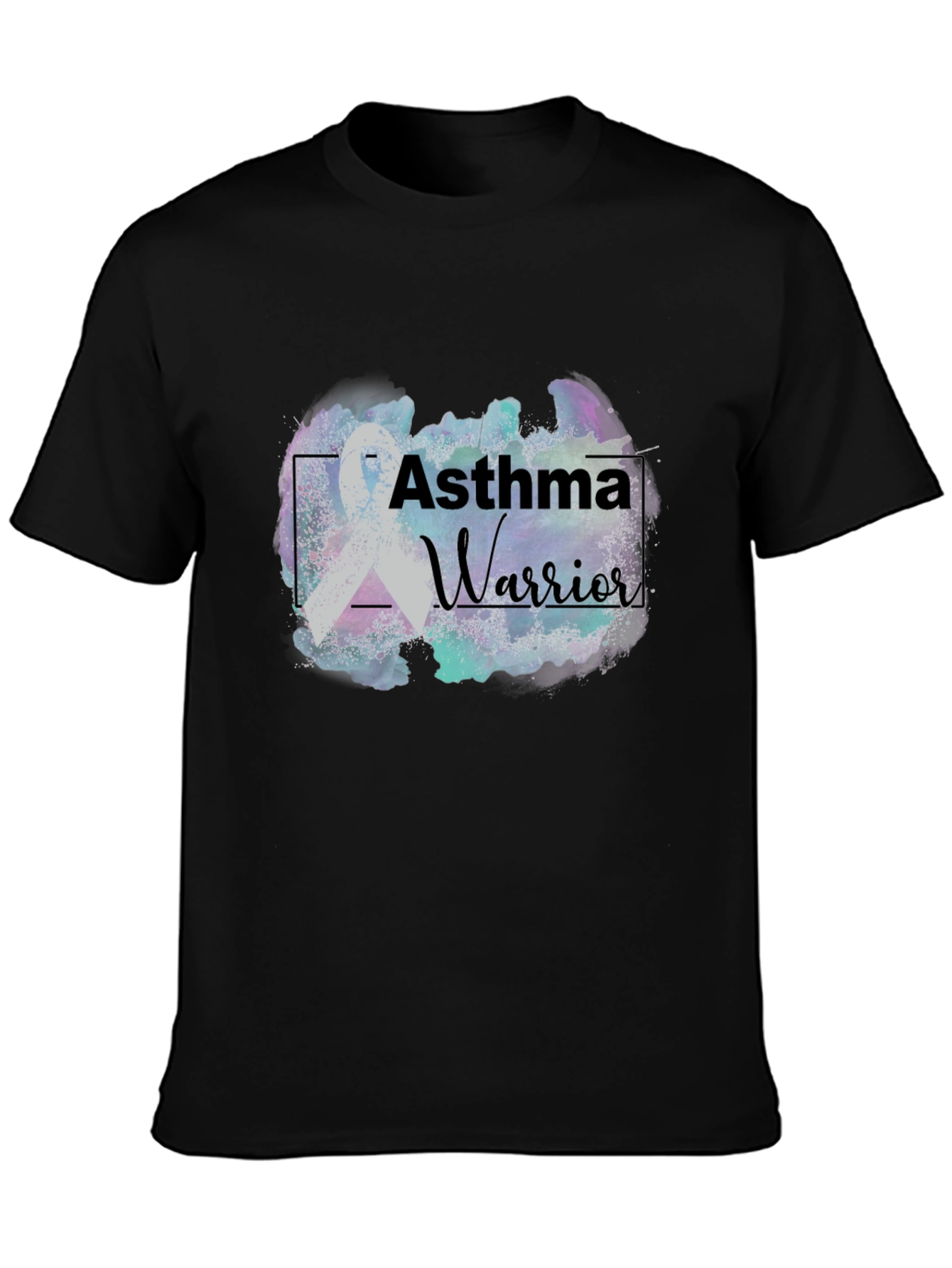 Asthma Warrior T-Shirt Black Graphic Tee