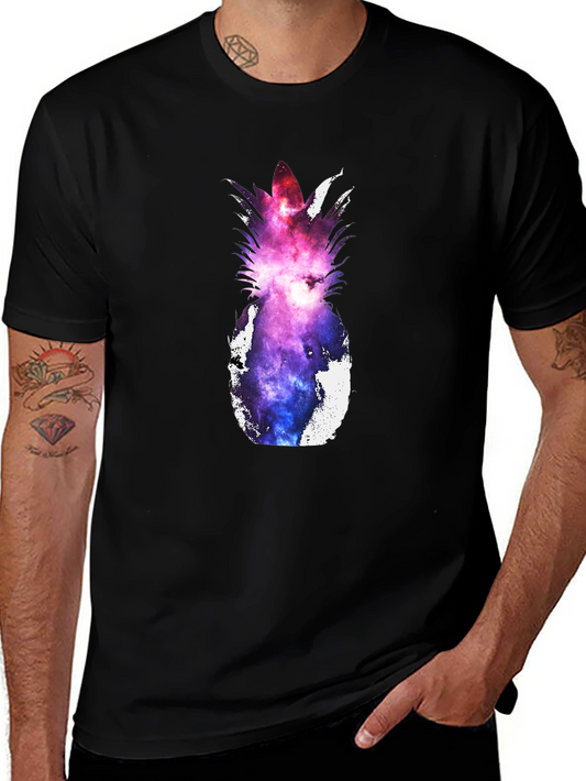 Galaxy Pineapple Graphic Tee - Unique Design