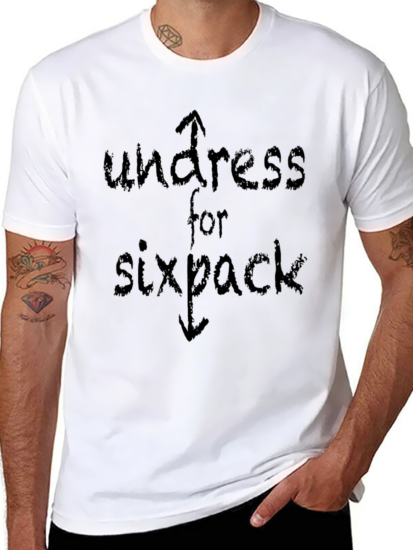 Undress for Sixpack Graphic T-Shirt