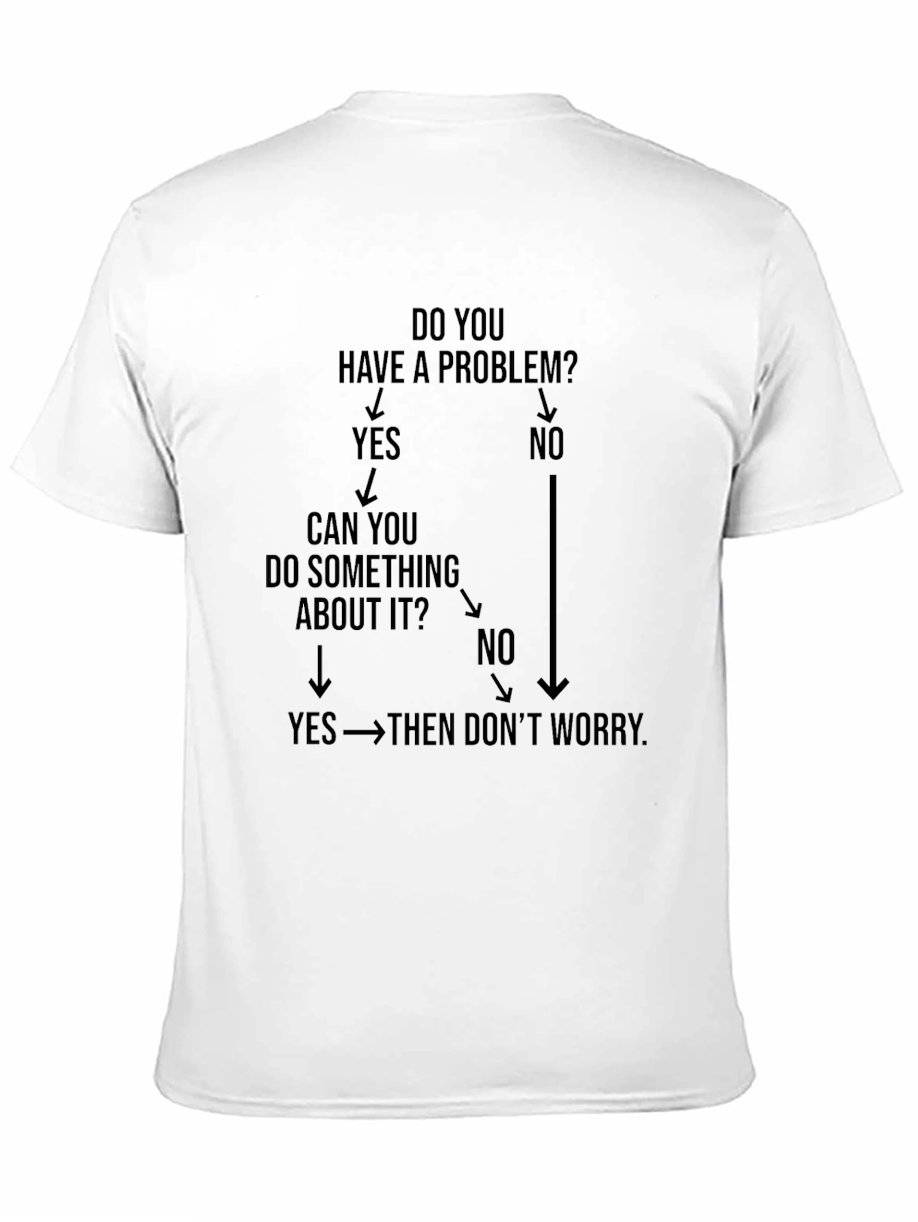 Funny Problem Solving Flowchart Graphic T-Shirt