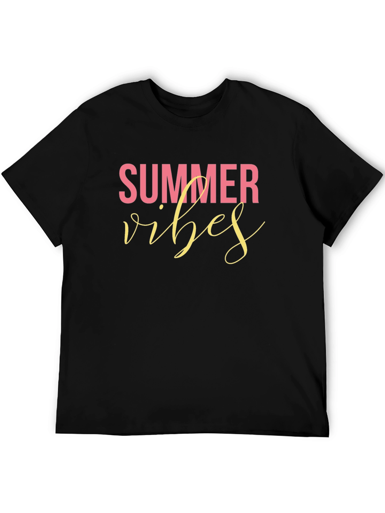 Summer Vibes Black T-Shirt
