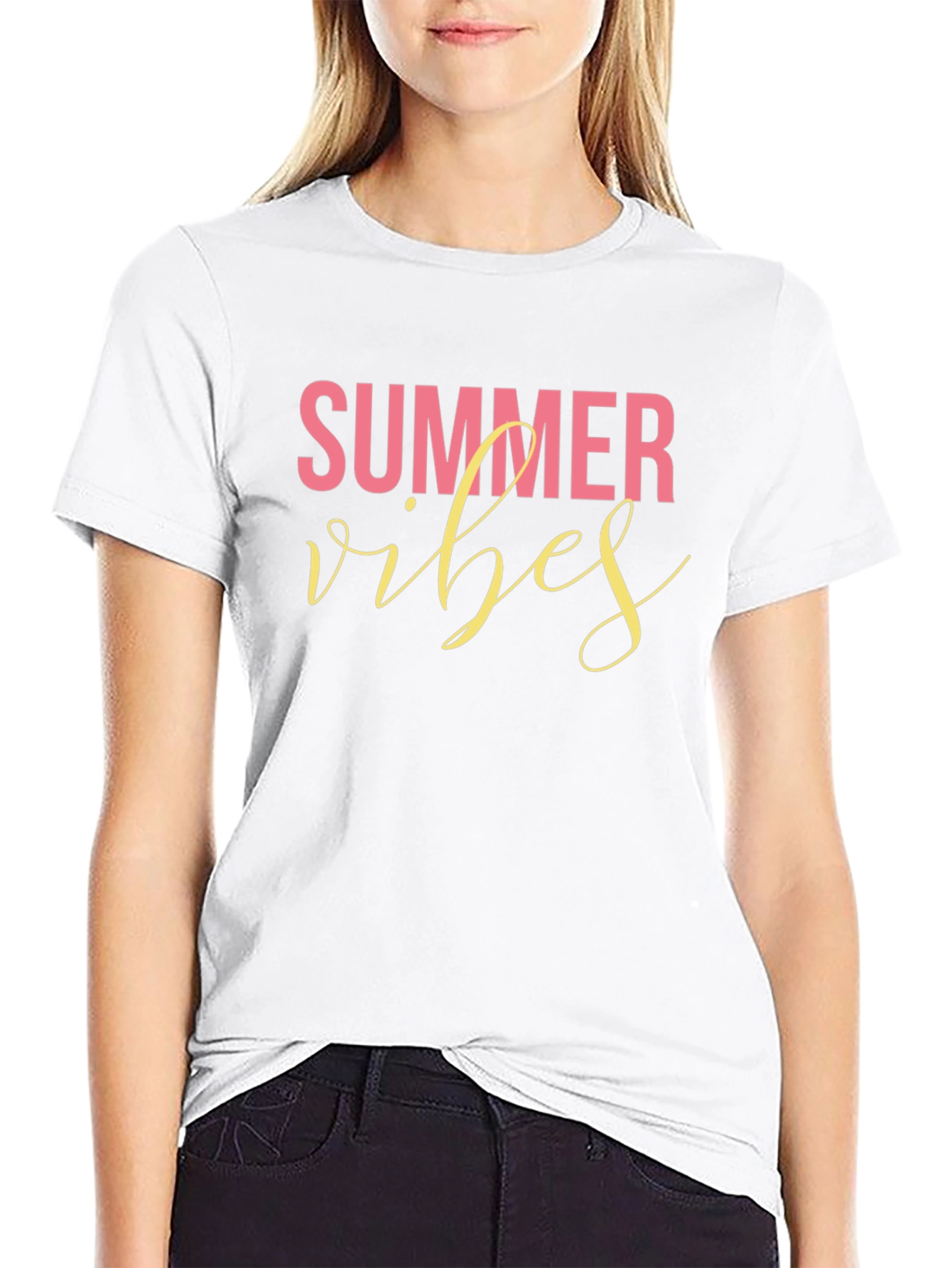 Summer Vibes Black T-Shirt