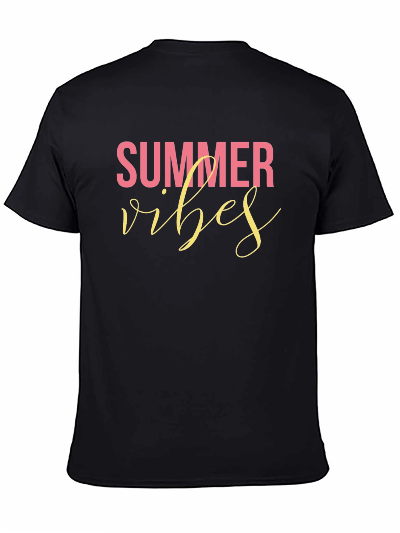 Summer Vibes Black T-Shirt
