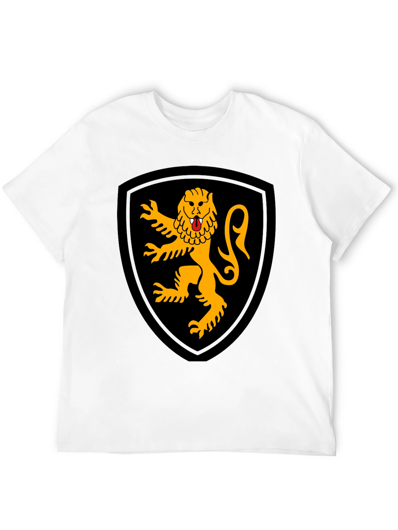 Heraldic Lion Black T-Shirt