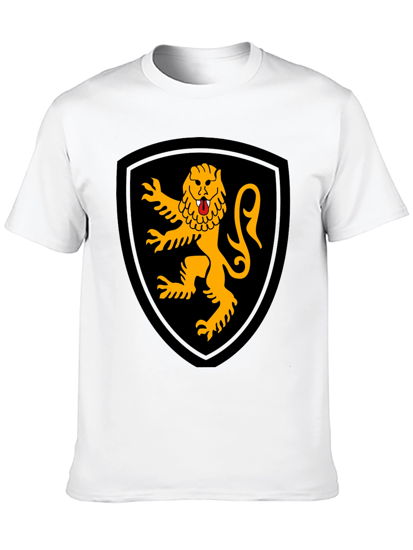 Heraldic Lion Black T-Shirt