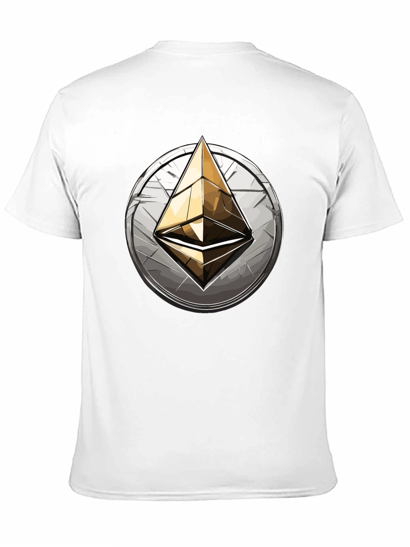 Ethereum Logo Graphic Tee - Black Cotton Comfort