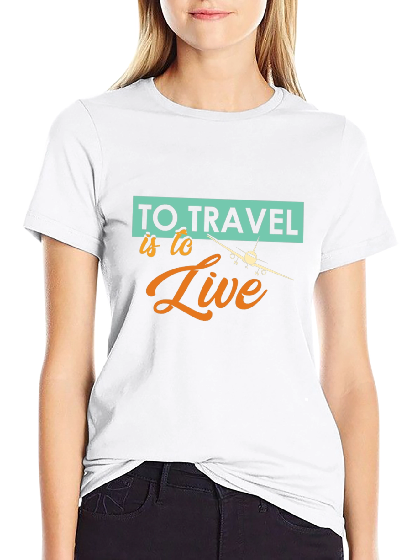 Travel is to Live T-Shirt - Black Graphic Tee