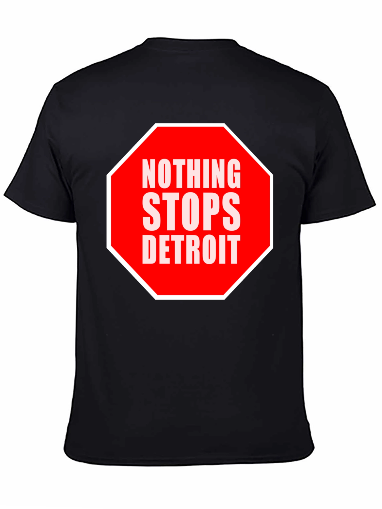 Nothing Stops Detroit T-Shirt - Black