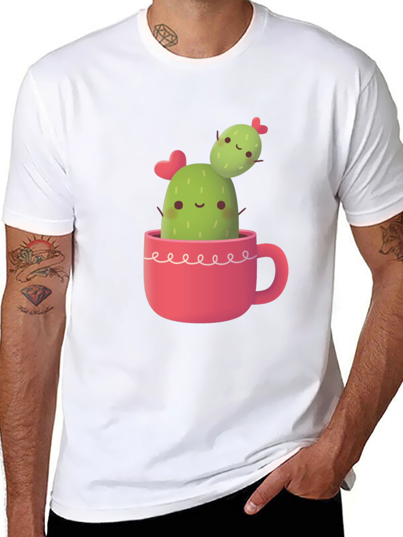 Cactus Love T-Shirt - Cute Kawaii Style