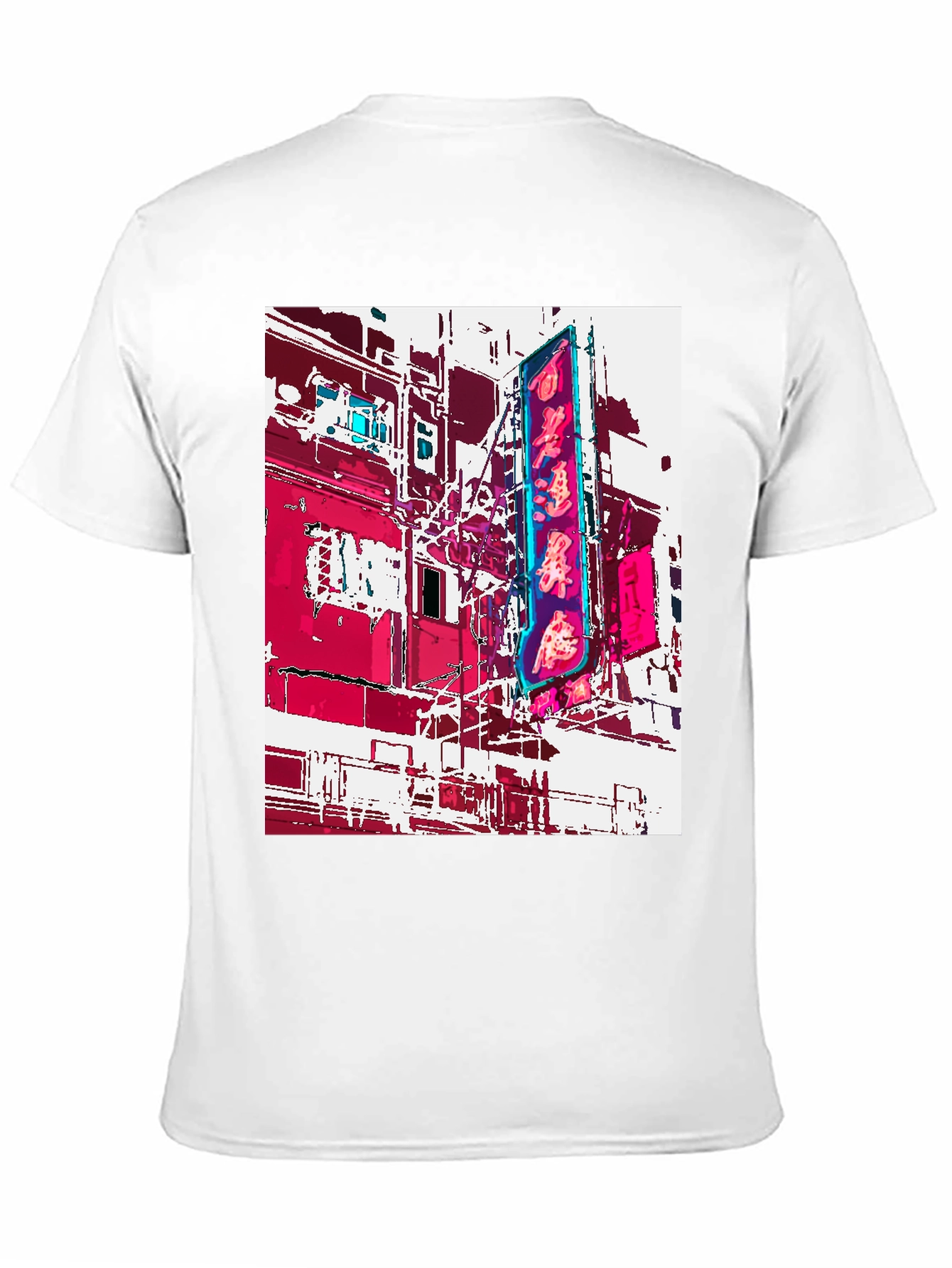 Neon Cityscape Graphic Tee