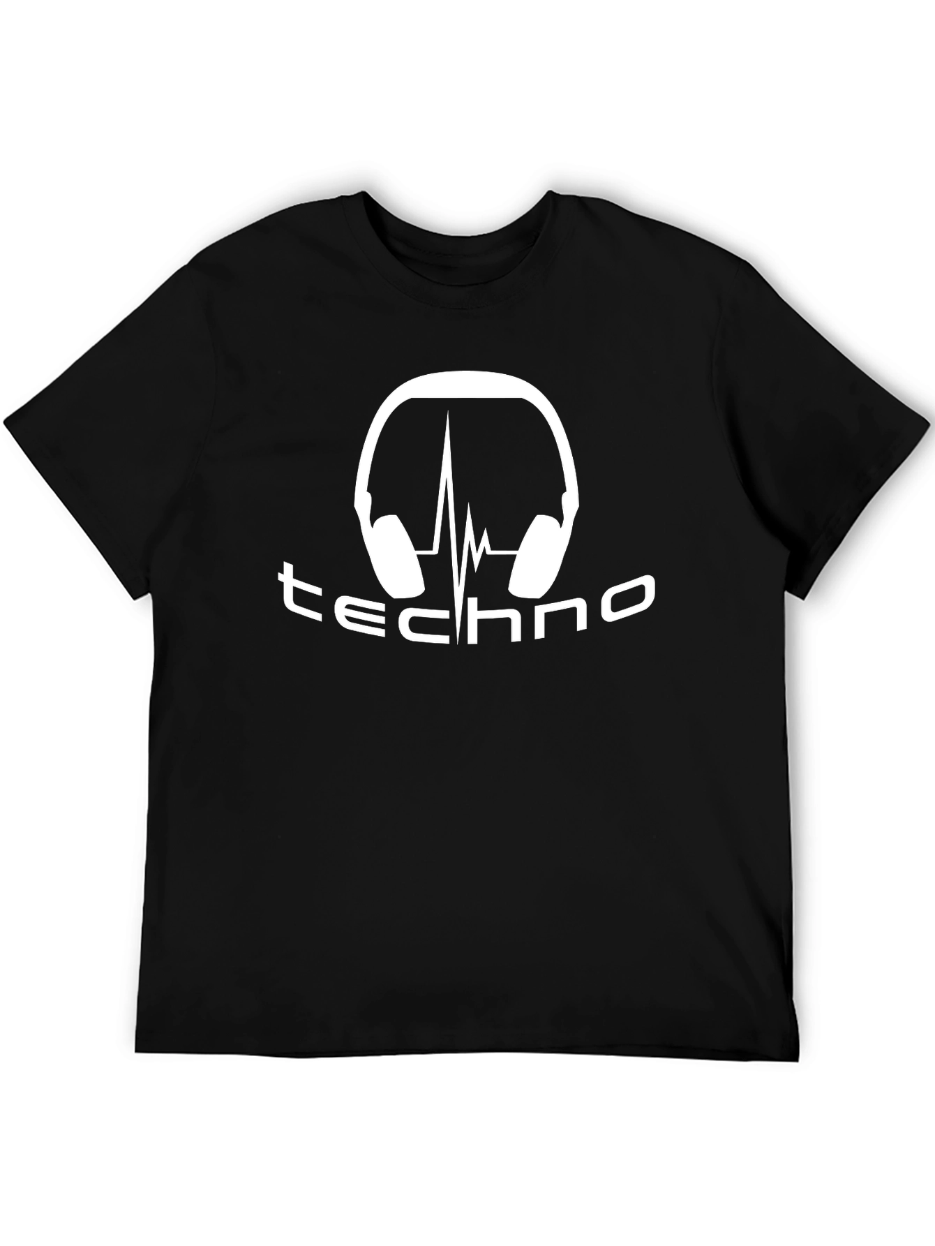 Techno Music Headphone Graphic T-Shirt