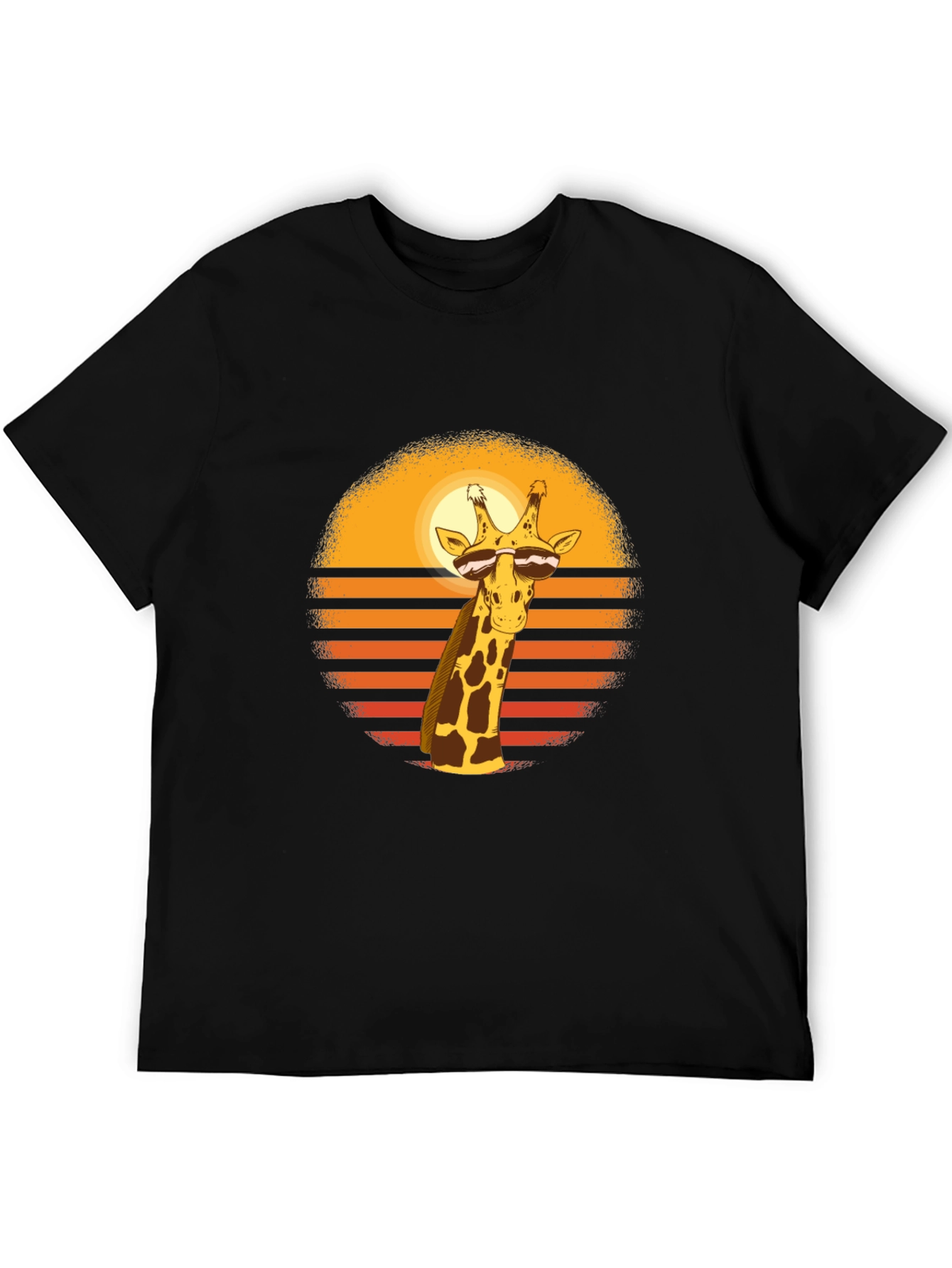 Cool Giraffe Sunset T-Shirt
