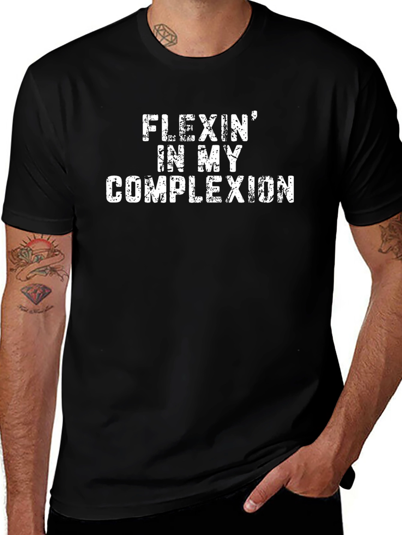 Flexin In My Complexion Graphic T-Shirt