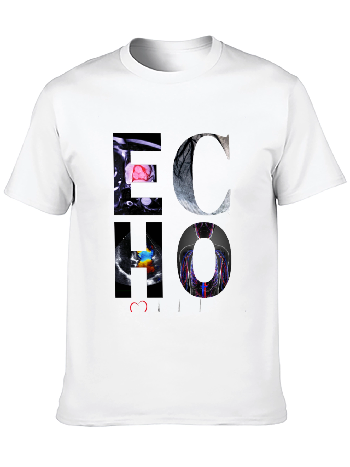 ECHO Heart Graphic Black T-Shirt
