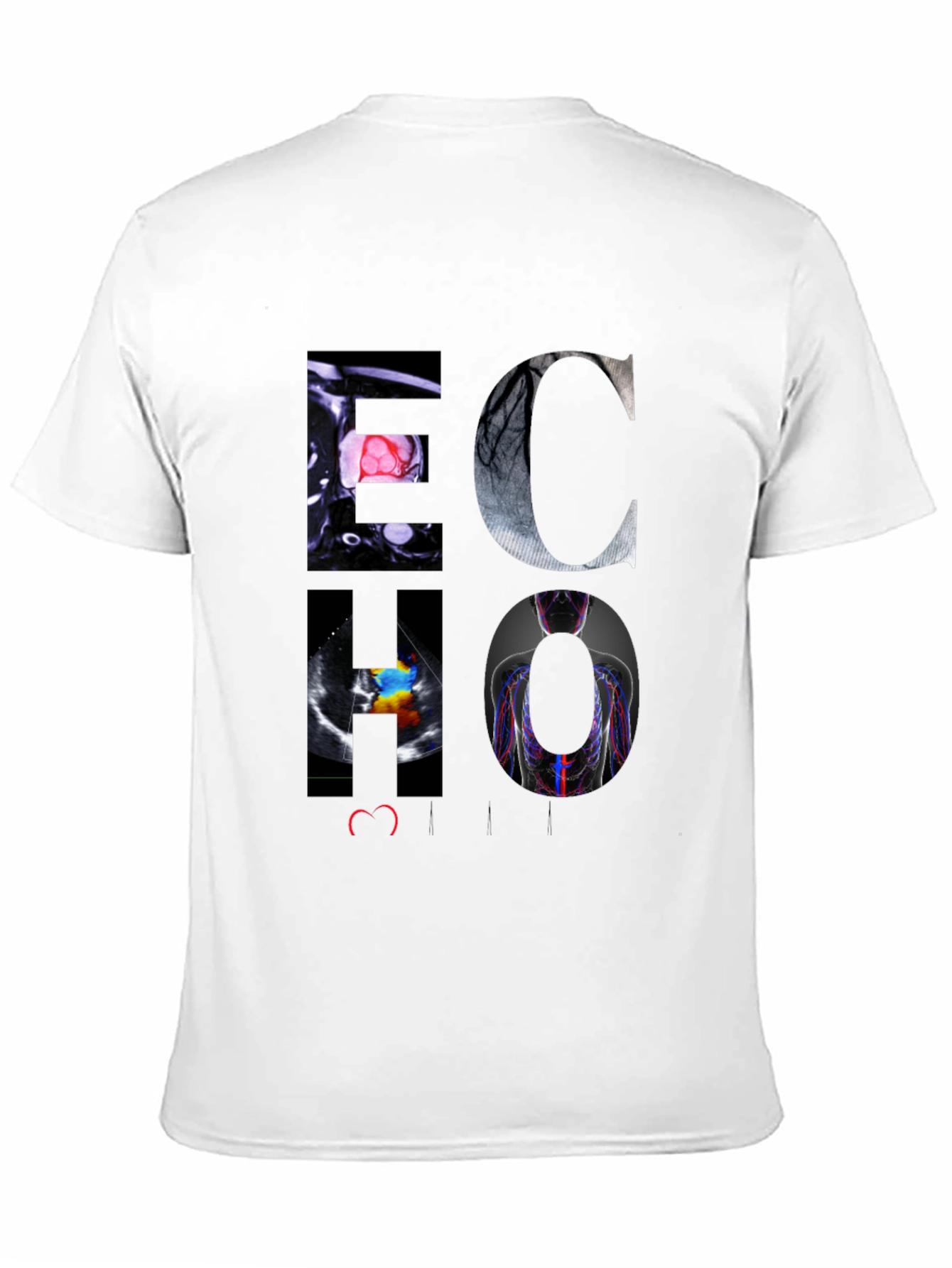 ECHO Heart Graphic Black T-Shirt