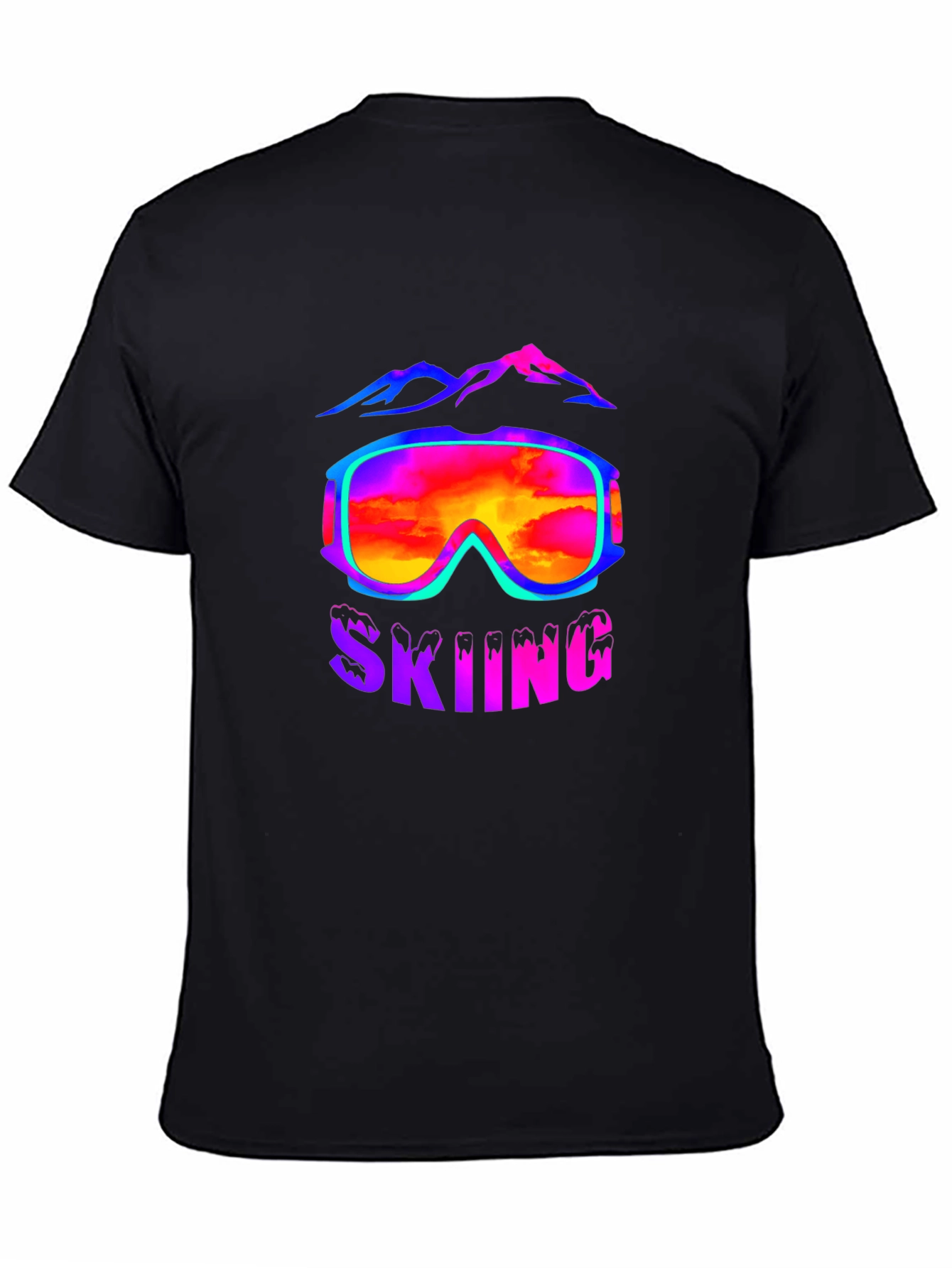 Skiing Goggles T-Shirt - Mountain Adventure Tee