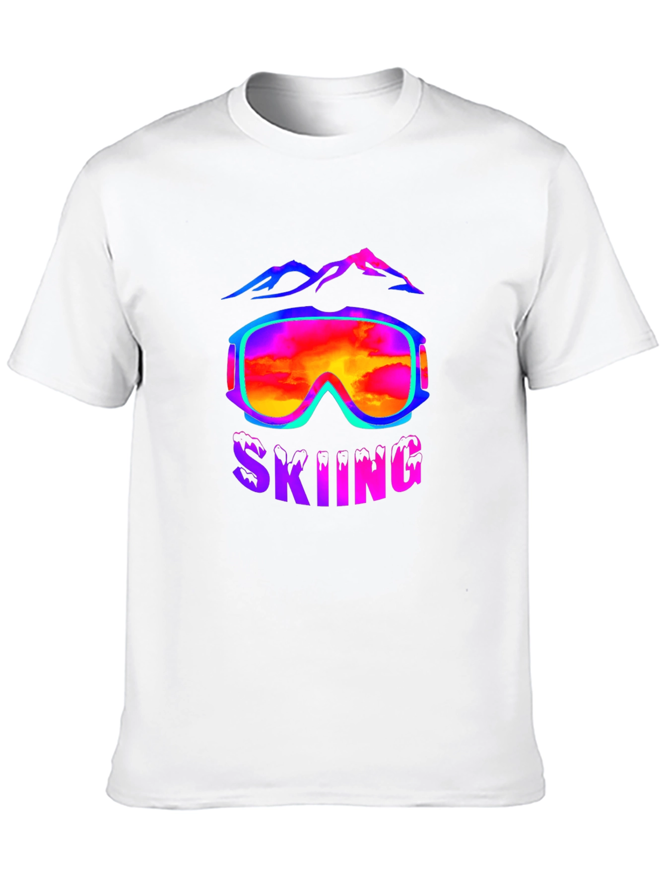 Skiing Goggles T-Shirt - Mountain Adventure Tee