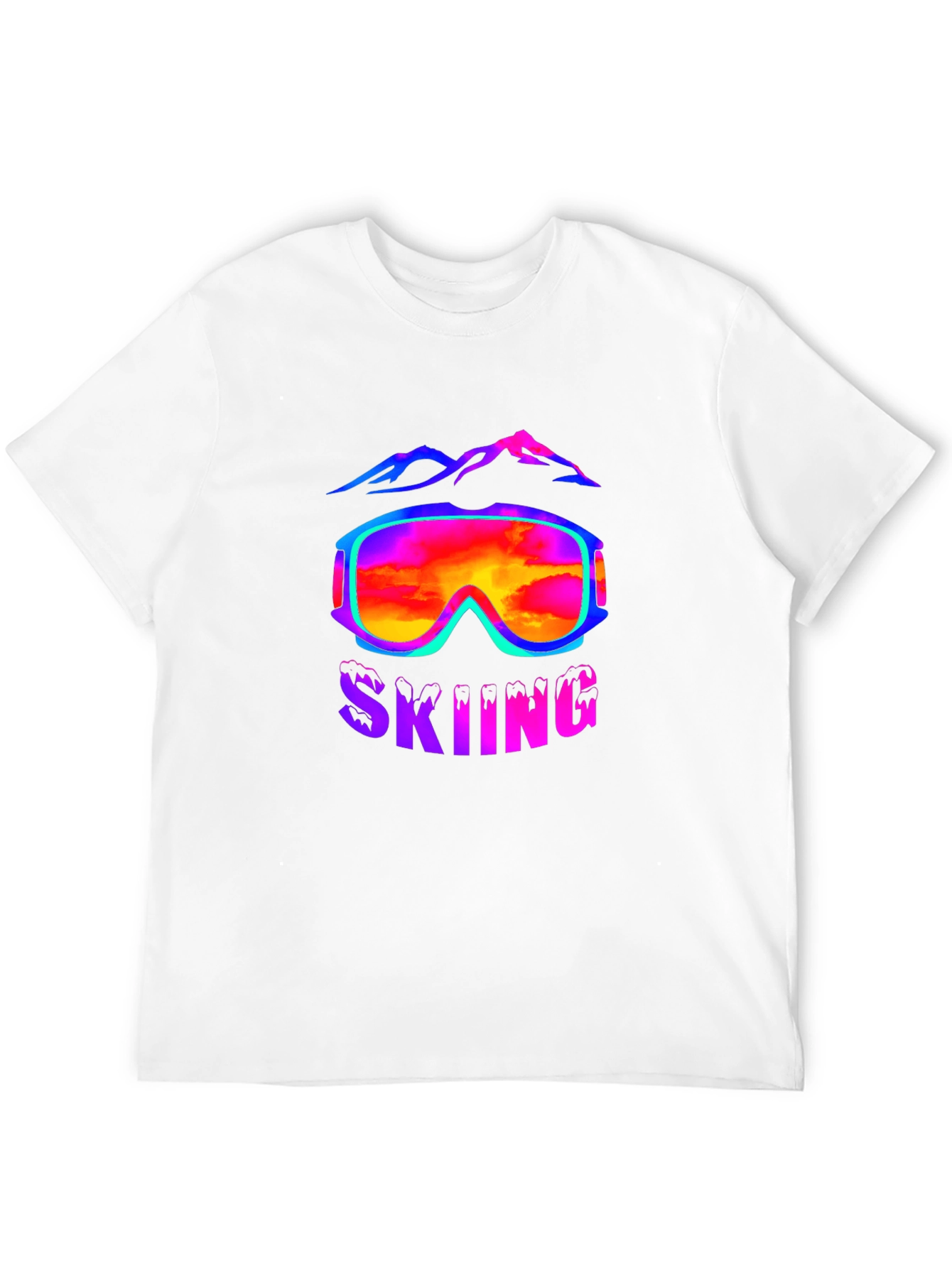 Skiing Goggles T-Shirt - Mountain Adventure Tee