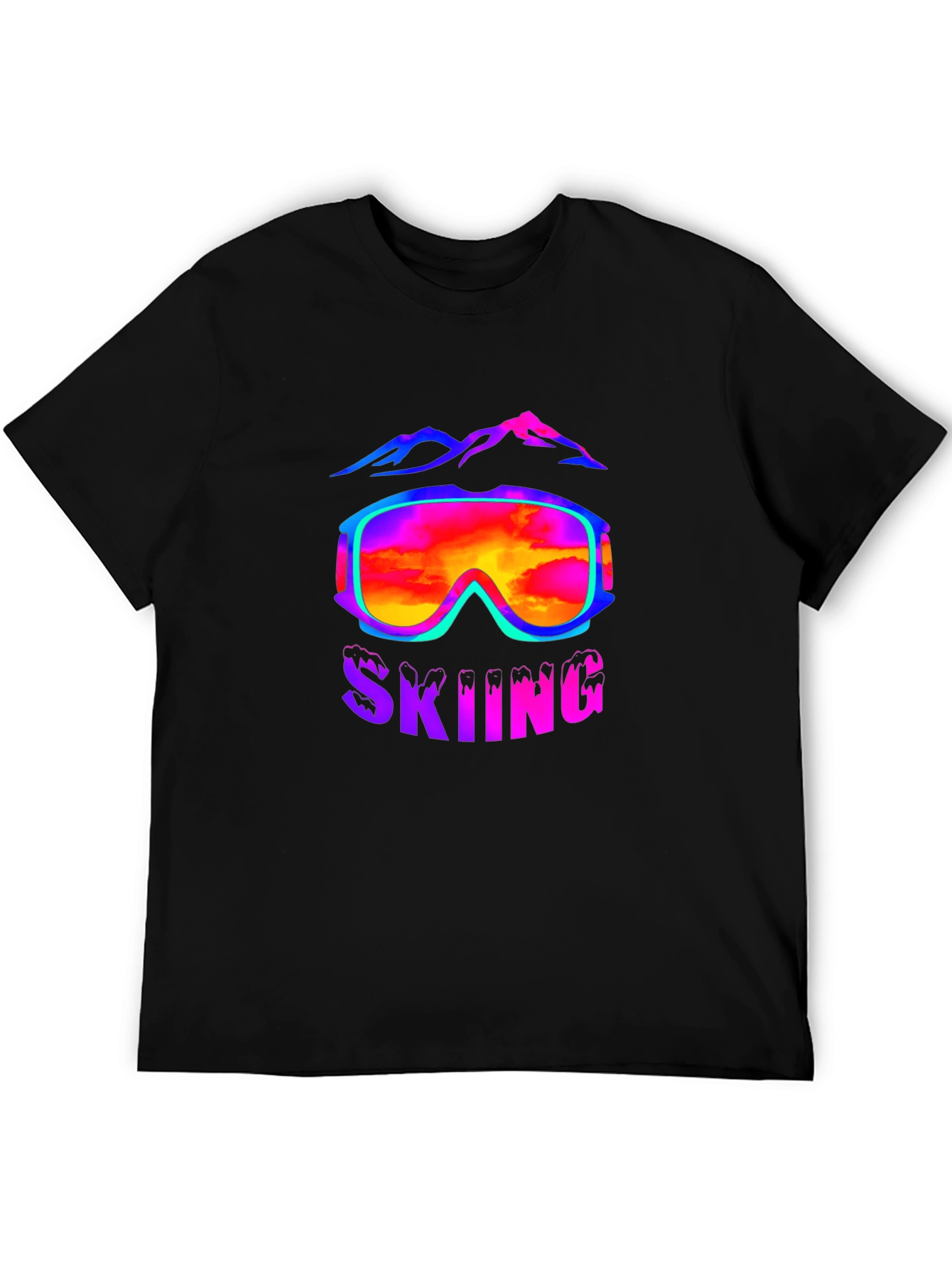 Skiing Goggles T-Shirt - Mountain Adventure Tee