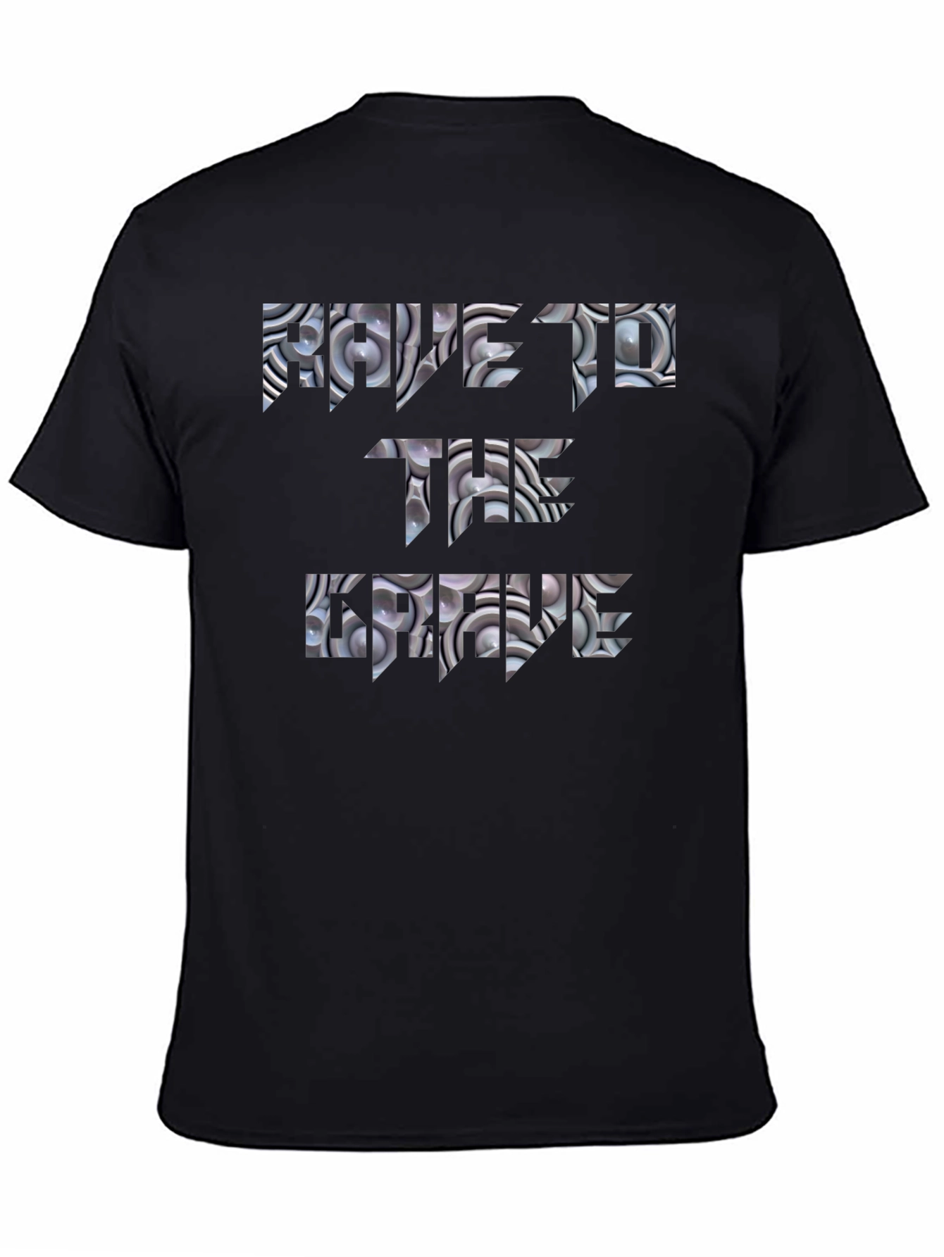 Rave Til The Grave Black Graphic Tee
