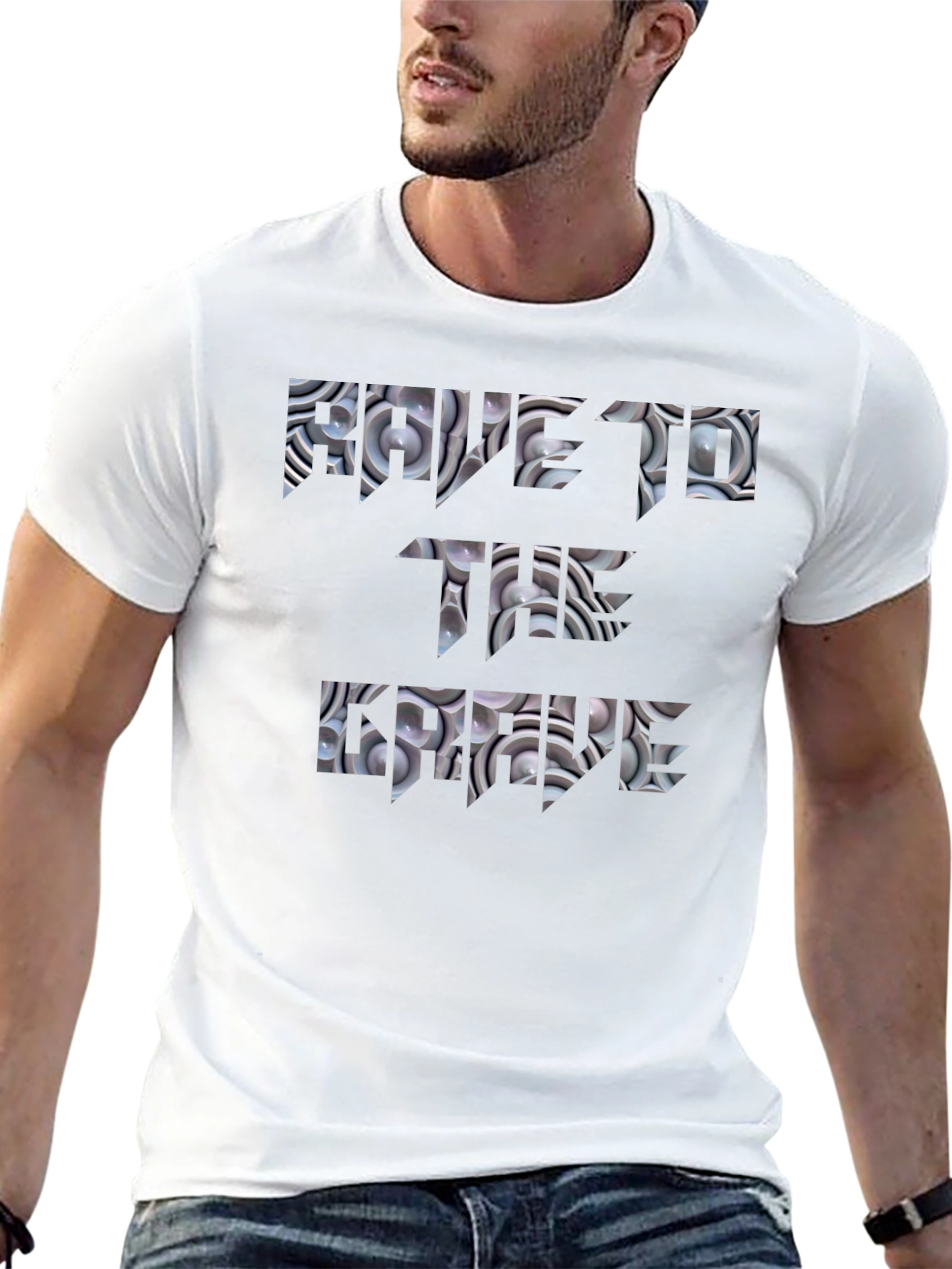 Rave Til The Grave Black Graphic Tee