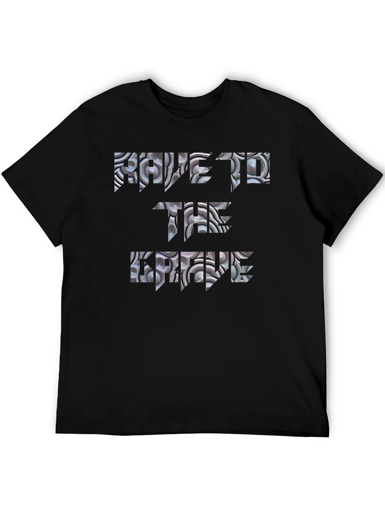Rave Til The Grave Black Graphic Tee