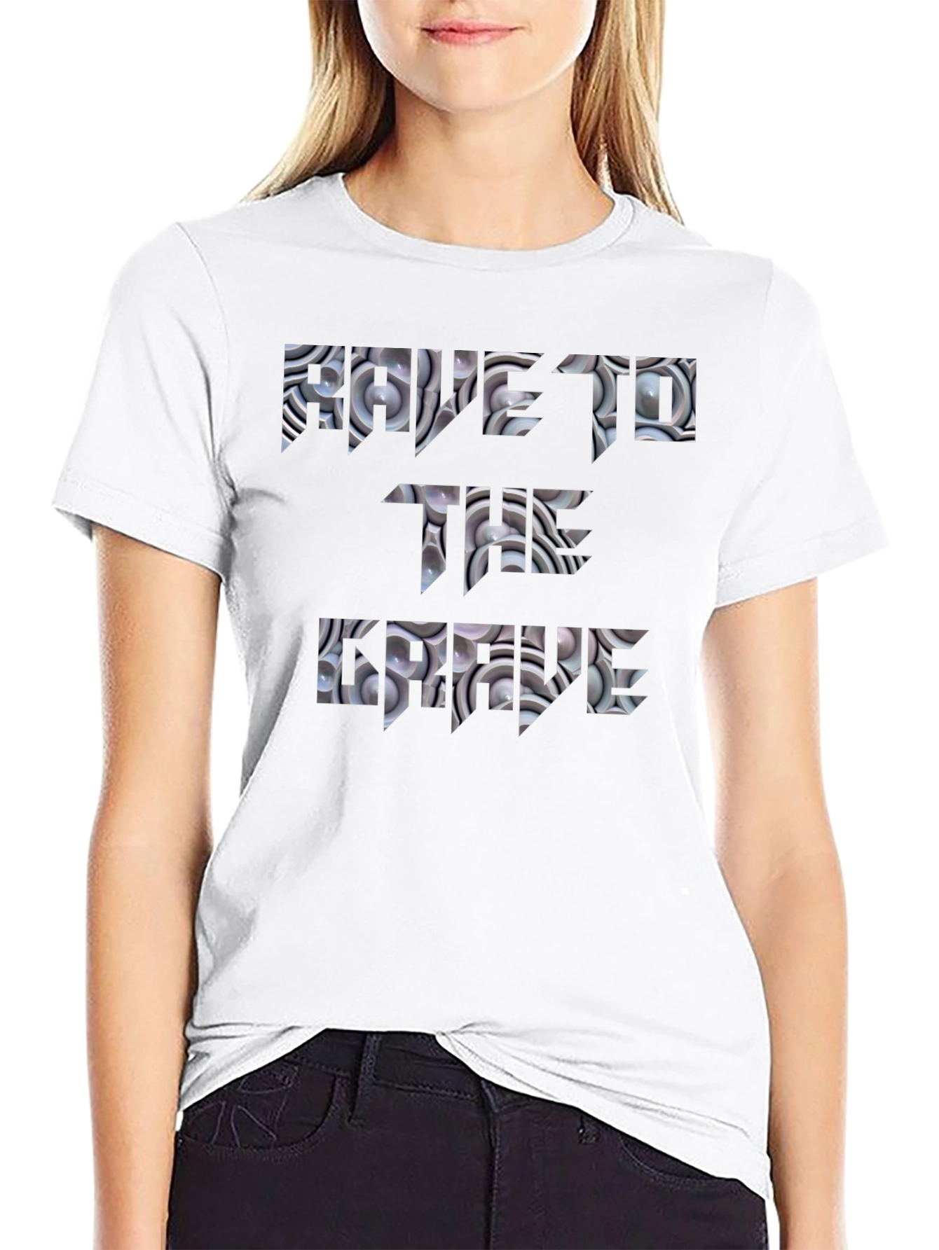 Rave Til The Grave Black Graphic Tee