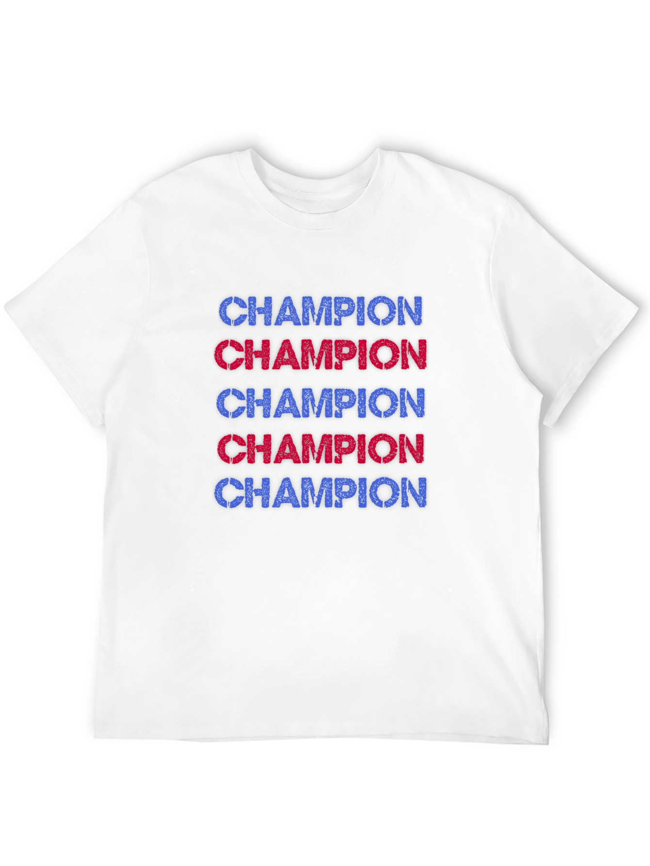 Champion Graphic Tee - Black Casual T-Shirt