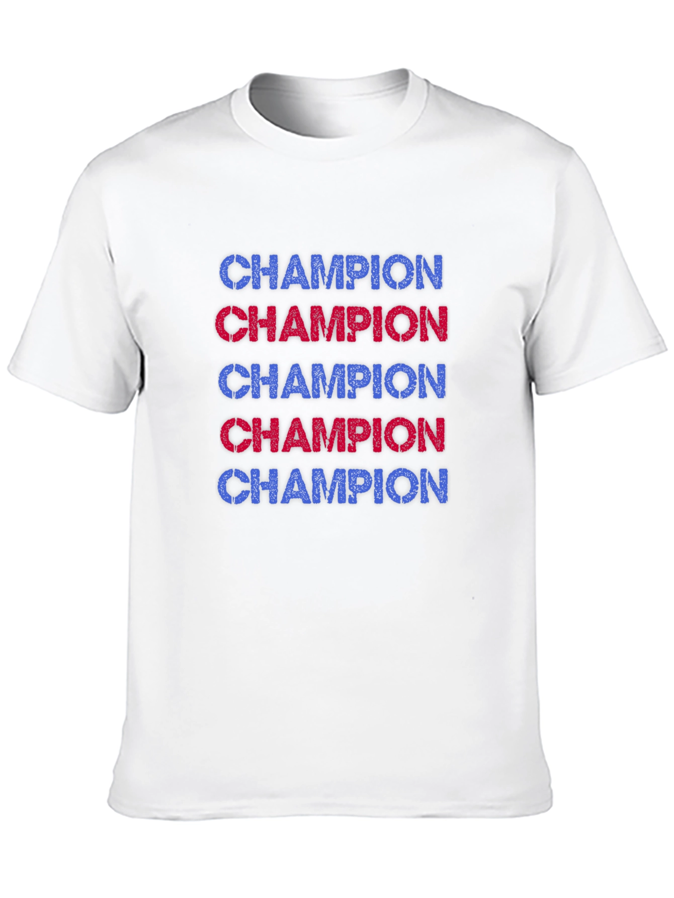 Champion Graphic Tee - Black Casual T-Shirt