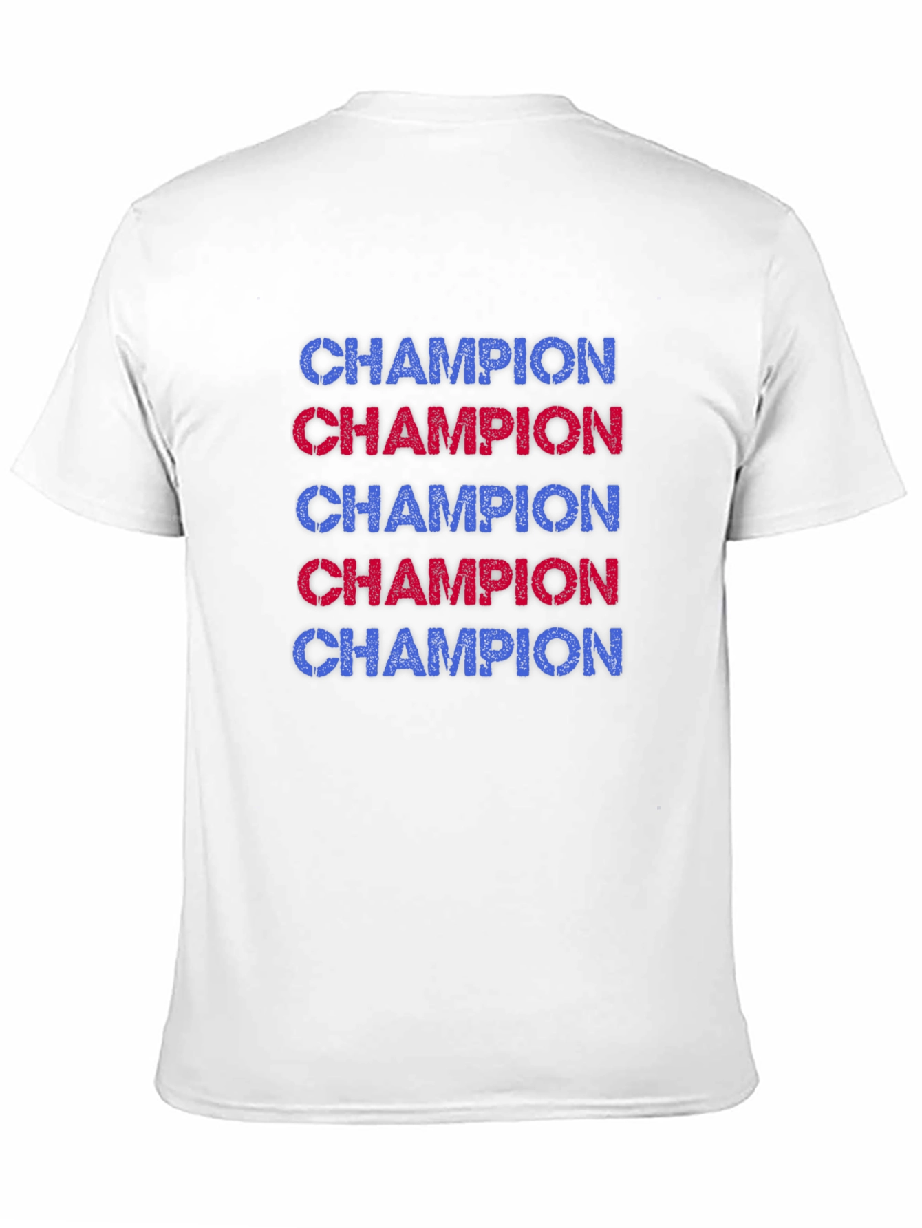 Champion Graphic Tee - Black Casual T-Shirt