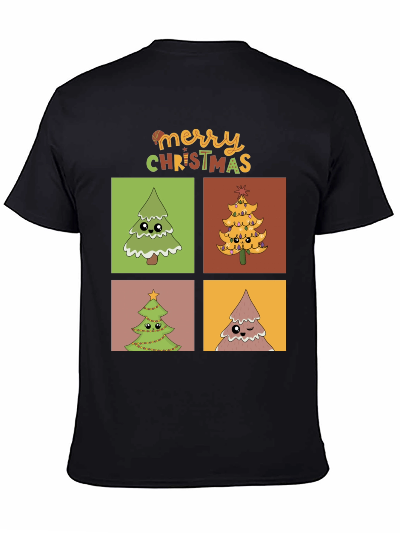 Merry Christmas Trees Graphic Tee