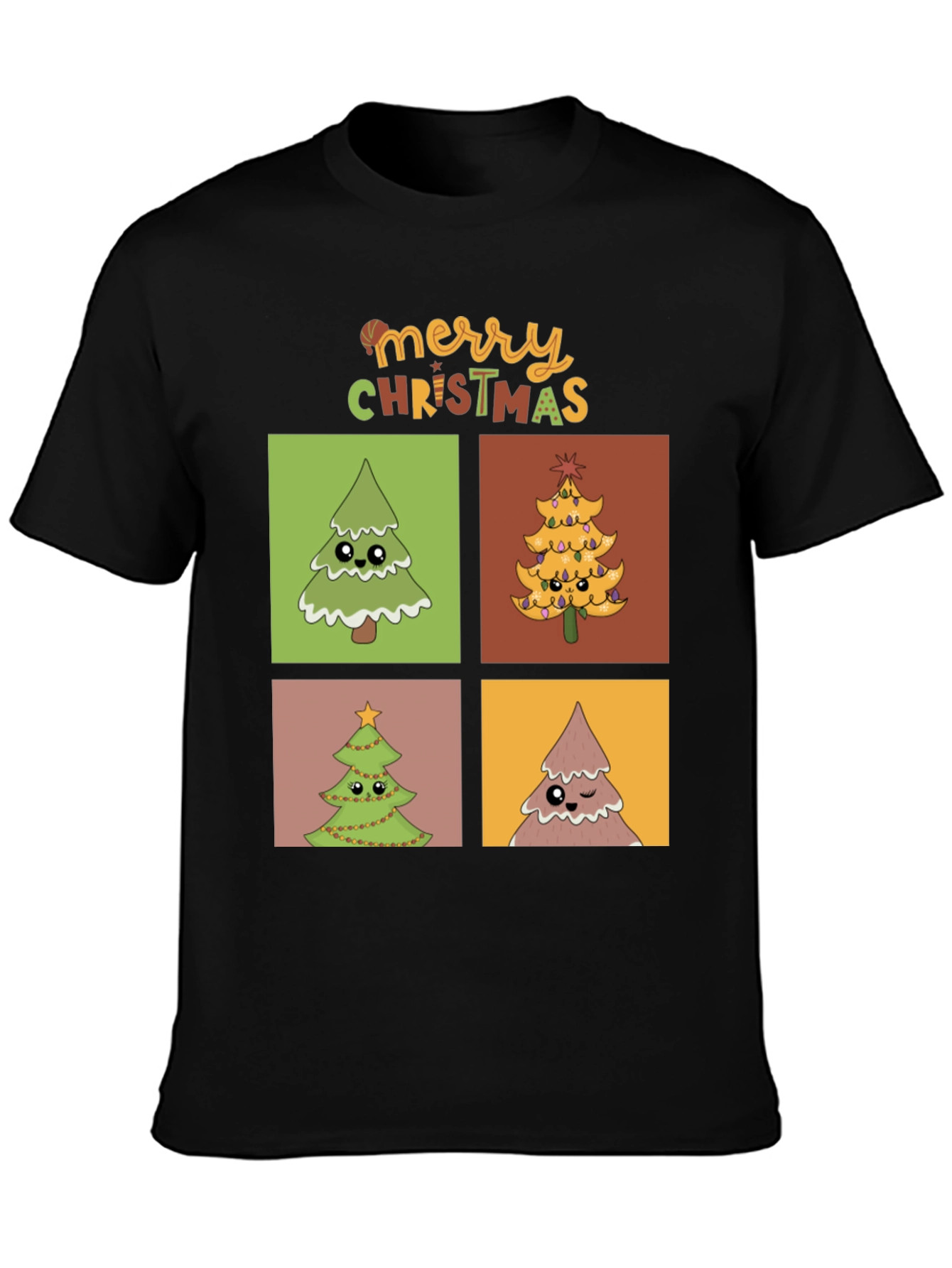 Merry Christmas Trees Graphic Tee