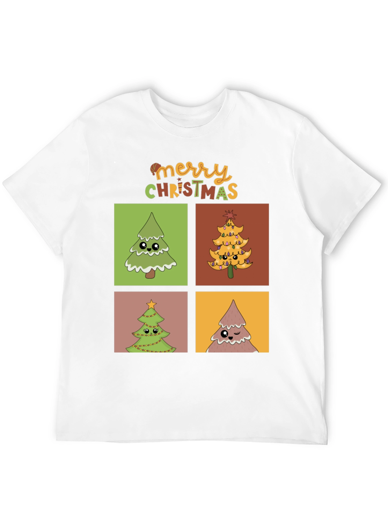 Merry Christmas Trees Graphic Tee