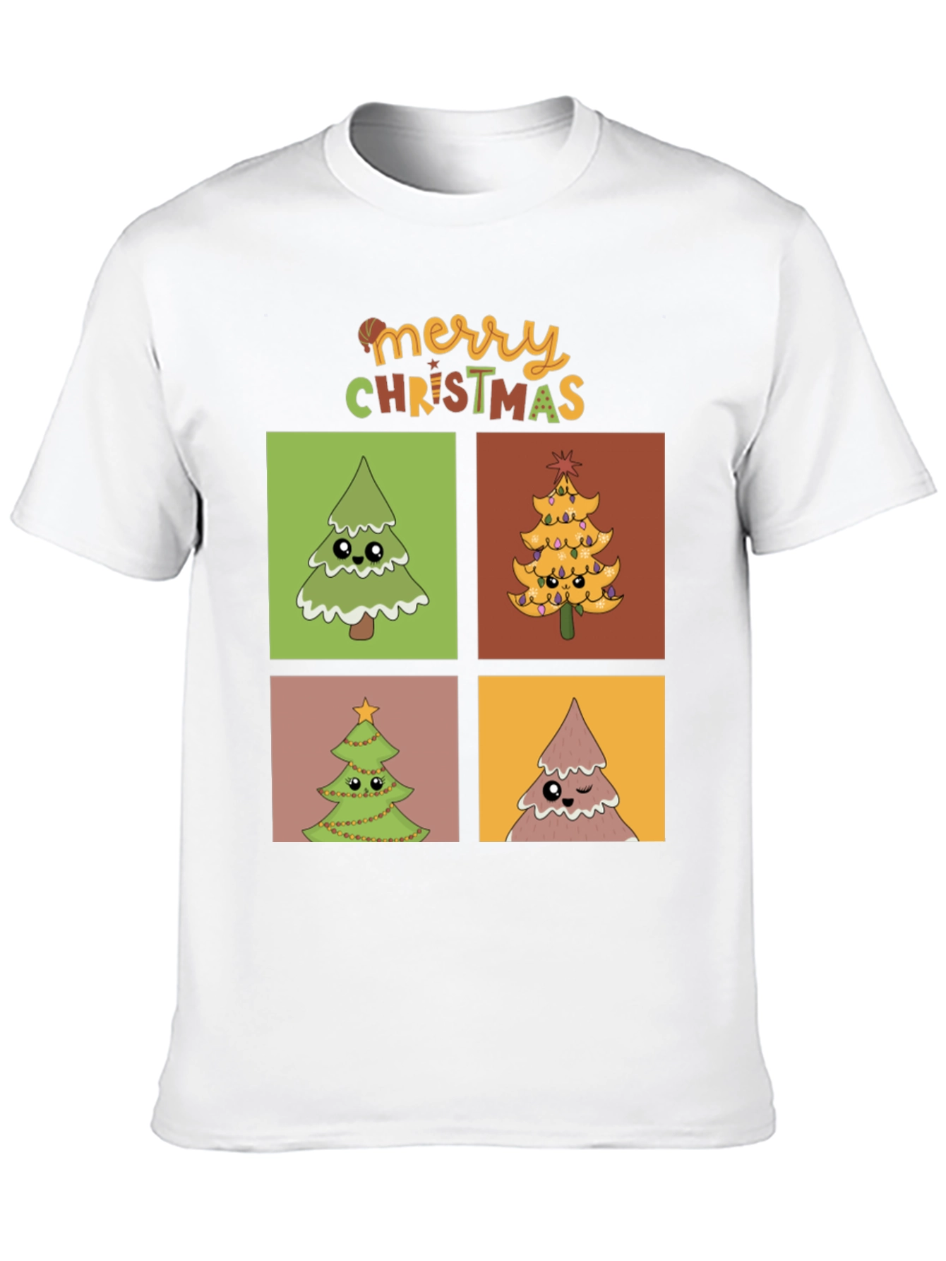 Merry Christmas Trees Graphic Tee