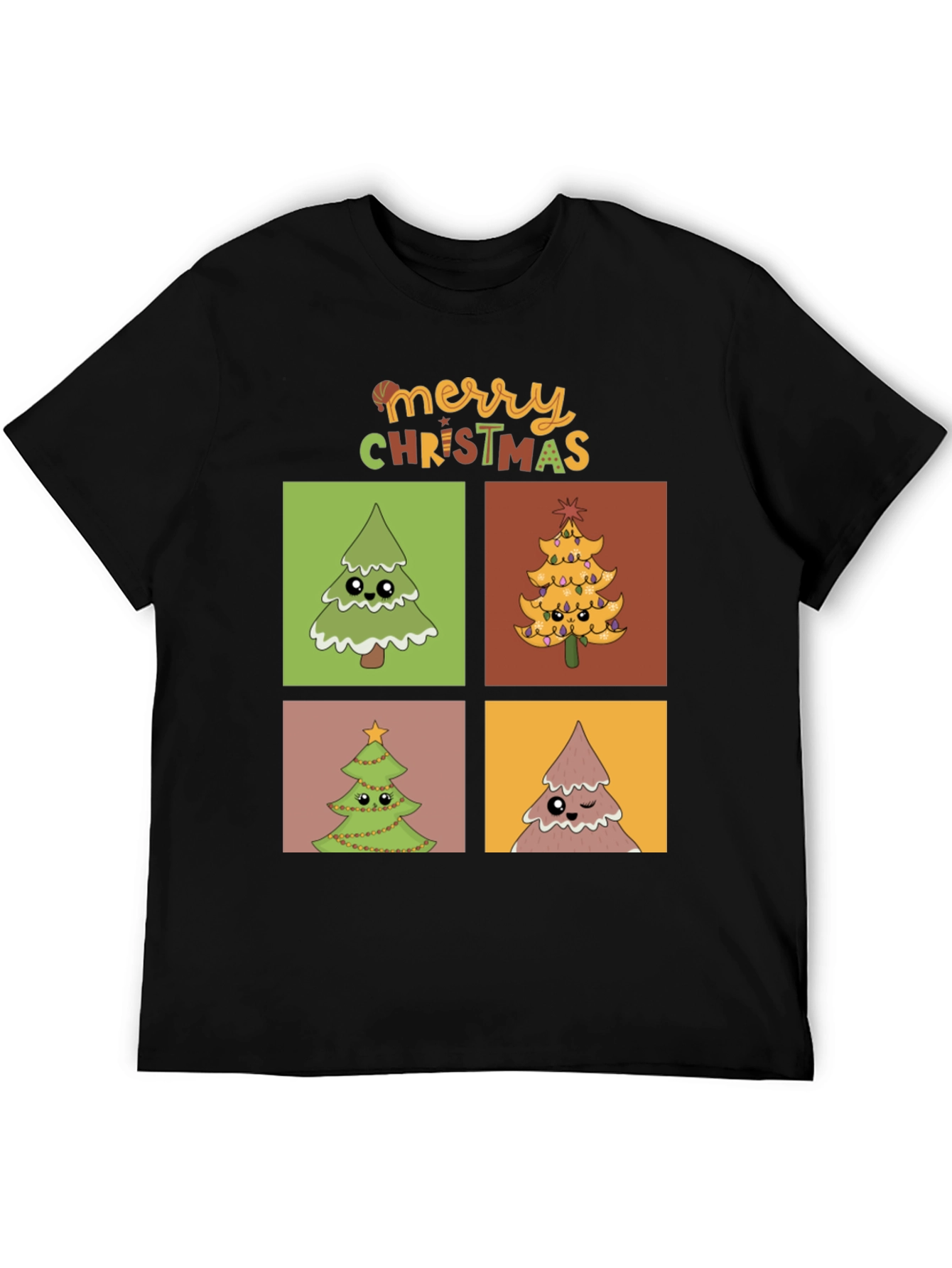 Merry Christmas Trees Graphic Tee