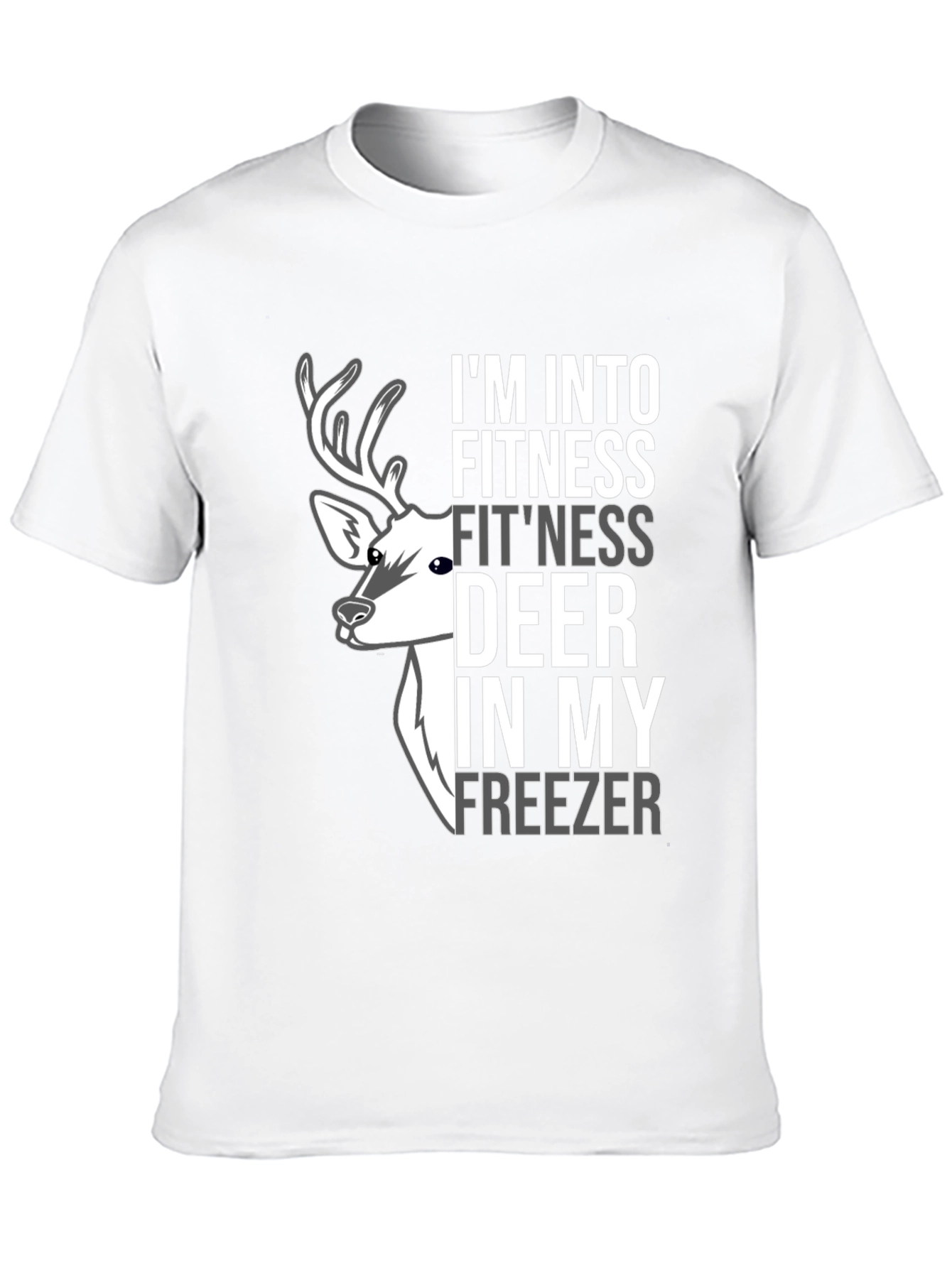 Fitness Deer Freezer Novelty Graphic Tee