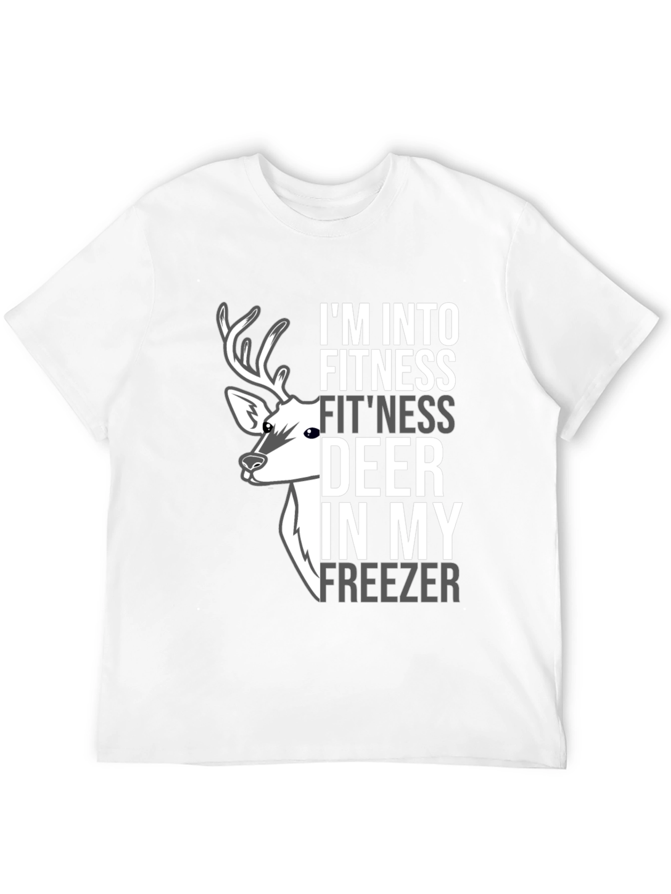Fitness Deer Freezer Novelty Graphic Tee