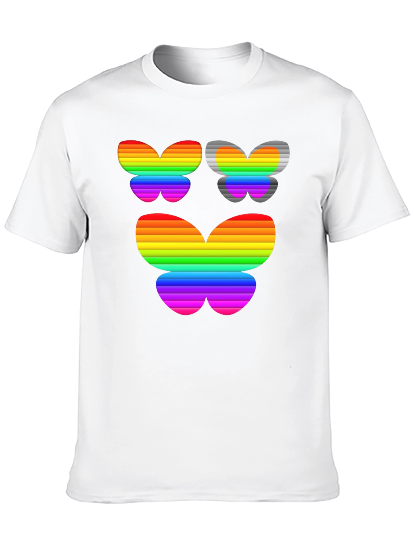 Rainbow Butterfly Graphic Tee
