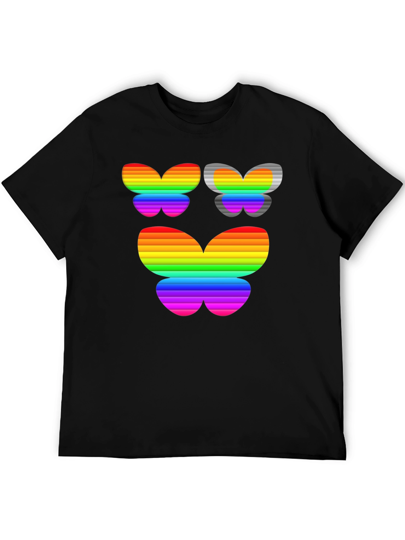 Rainbow Butterfly Graphic Tee