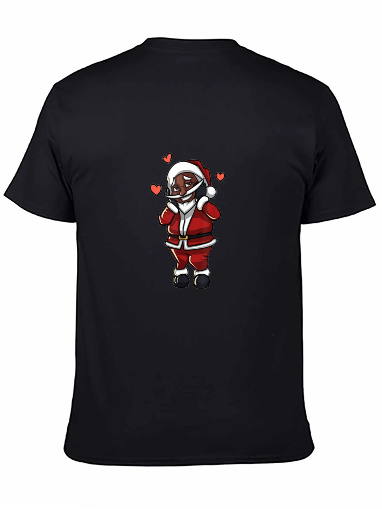 Santa Black T-Shirt - Holiday Edition